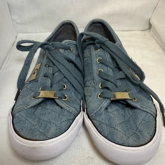By Guess Los Angeles Backer Lace-Up
Sneakers Medium Blue Denim Fabric SIZE 8M - Picture 3 of 11
